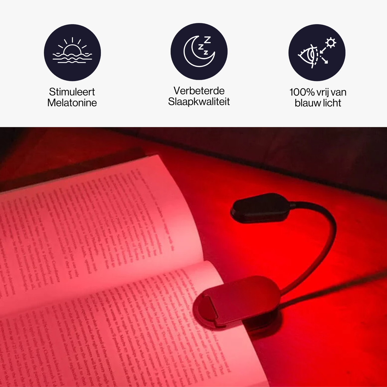 Rood Licht Leeslampje