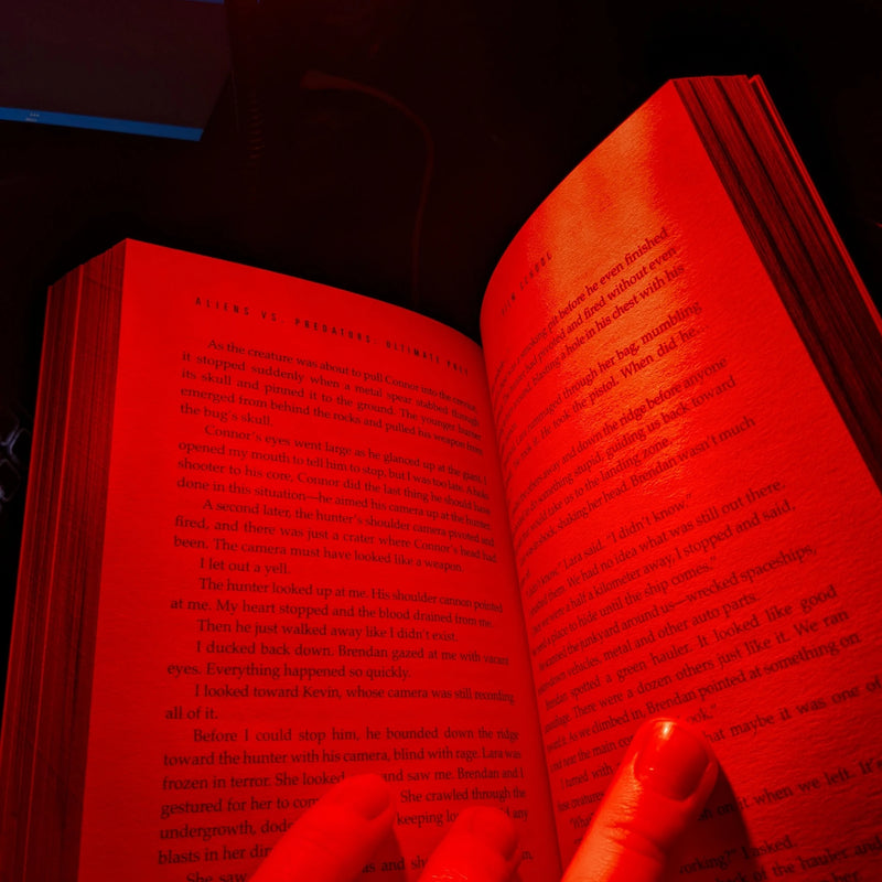 Lampada da lettura a luce rossa